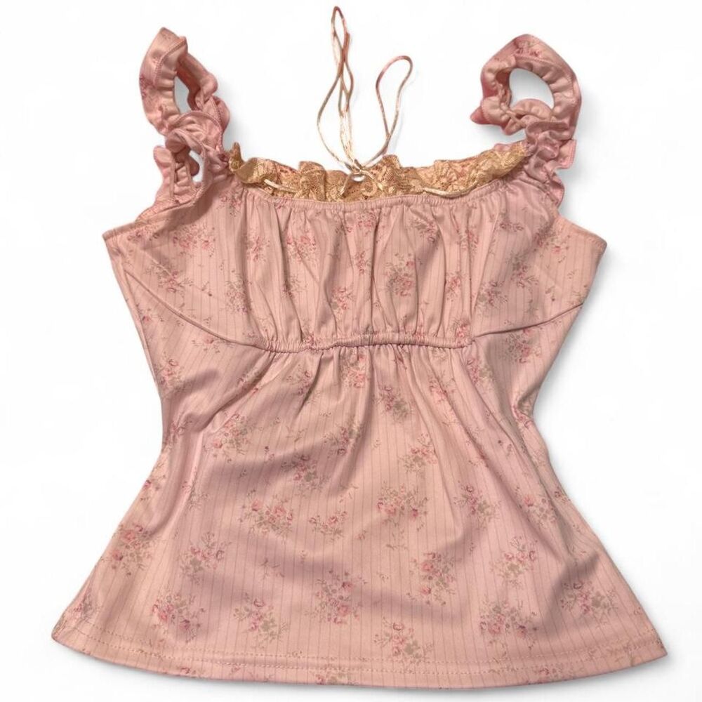Women's Pink Cottagecore Top